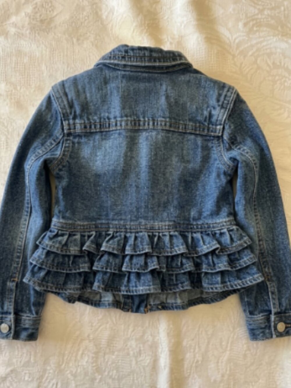 Genuine Kids from OshKosh Girls Ruffle Peplum Denim Jean Jacket 18M